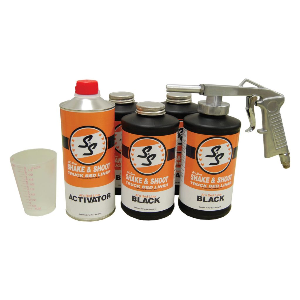 Al’s Liner Premium DIY Shake & Shoot SprayOn Truck Bed Liner Kit w
